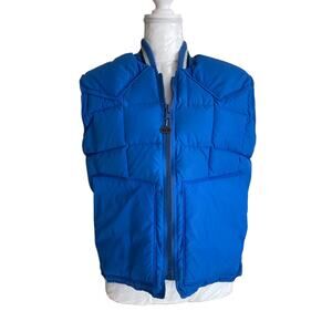 Vintage 80s Walls Blue Blizzard Pruf Down I Puffer Ski Winter Vest Size 40